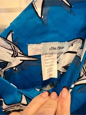 SHARK!!! Eva Rose Blue shark print Women’s Dress